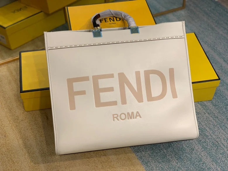 Fendi tote bags with a double - handle and shoulder - strap option for versatile carryingWF - Fendi Bags - 500