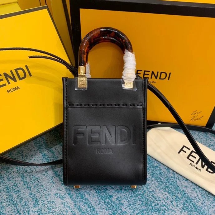 Fendi tote bags with a double - zip closure for enhanced securityWF - Fendi Bags - 489