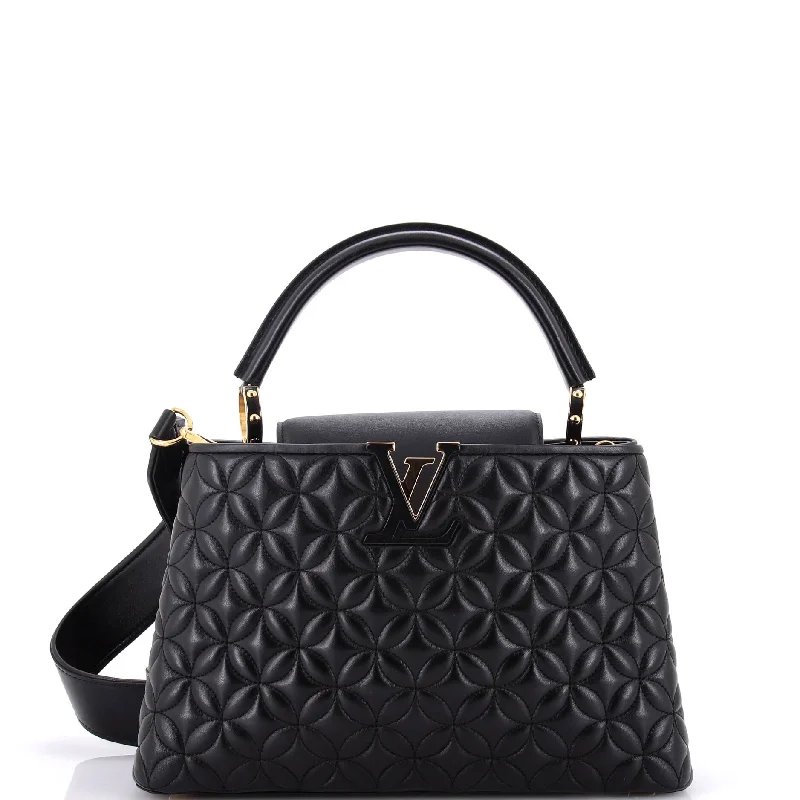 Capucines Bag Monogram Flower Quilted Lambskin PM