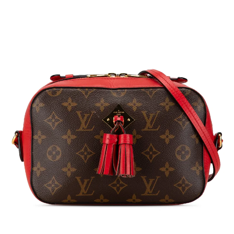 Brown Louis Vuitton Monogram Saintonge Satchel