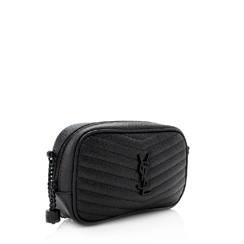 Saint Laurent Matelasse Grain de Poudre Lou Mini Camera Bag - FINAL SALE 21062