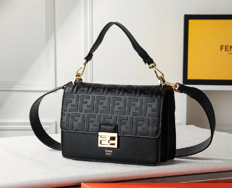 Ladies Fendi crossbody bags with a wide - width strap for enhanced comfort during long - term useLuxury  Bags Fendi 070