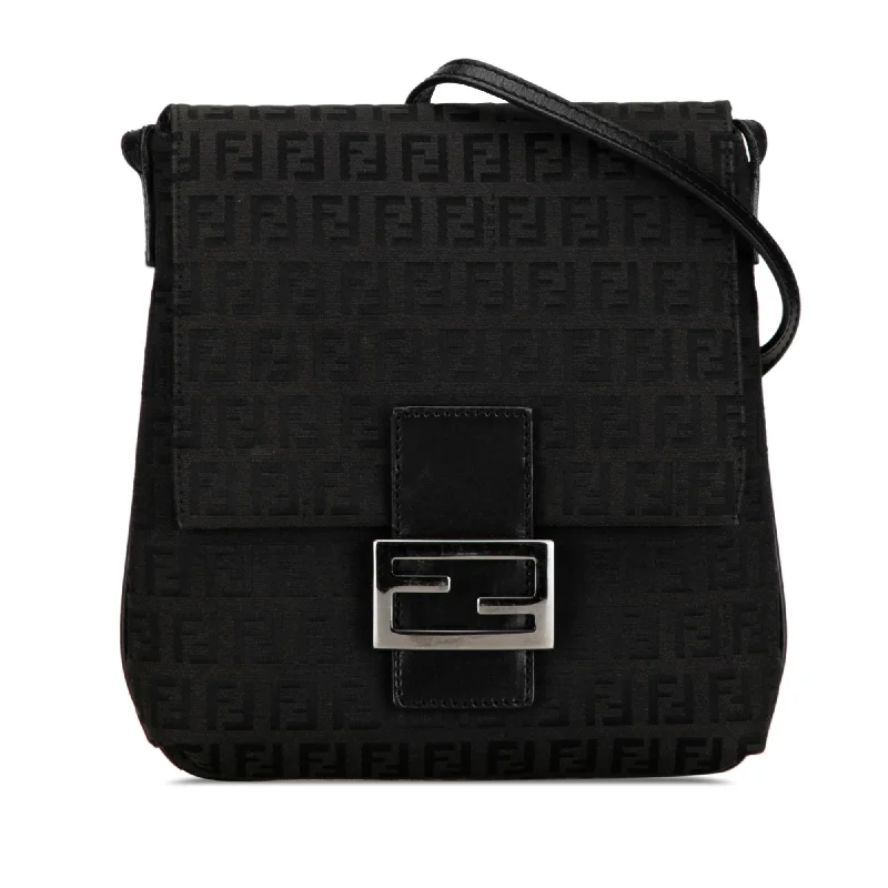 Black Fendi Zucchino Canvas Crossbody