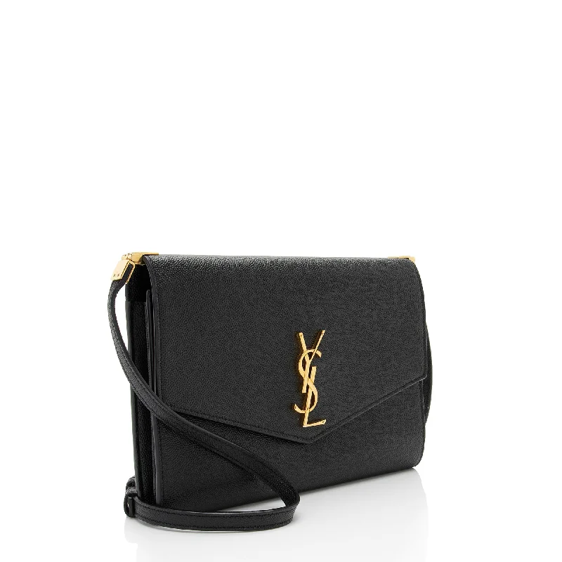 Saint Laurent Grain de Poudre Monogram Uptown Mini Crossbody h1PziQ