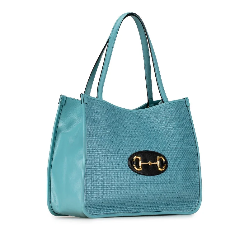 Gucci Marmont bags for women with a snakeskin - effect panelGucci Horsebit Tote Blue Denim