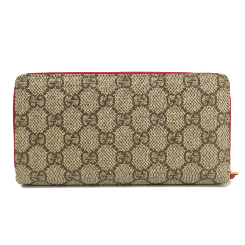 Gucci handbags for women with a patent - leather finishGUCCI 506279 GG Supreme Long Wallet PVC Women's