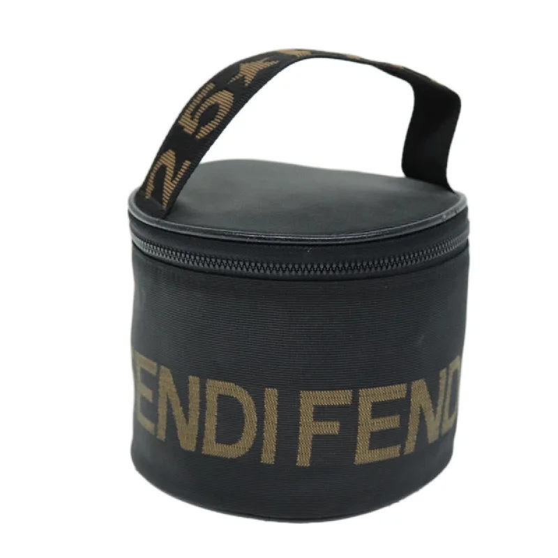 Fendi bags with a voice - activated pocket opener for a high - tech convenienceFENDI Vanity Pouch Nylon Black  ti1670