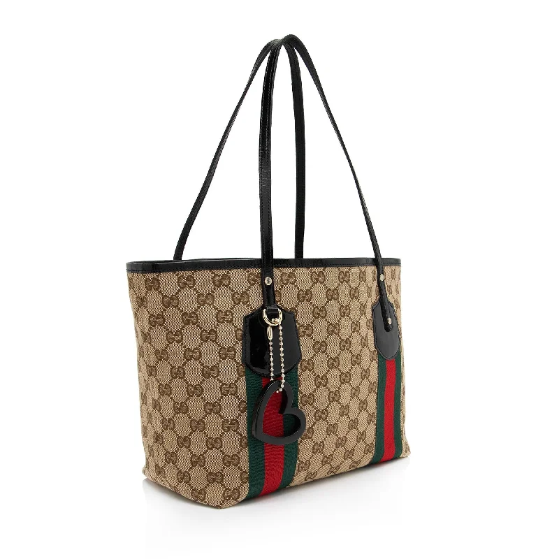 Gucci Marmont bags for women with quilted leather exteriorsGucci GG Canvas Web Jolie Medium Tote (SHF-5ry4OI)