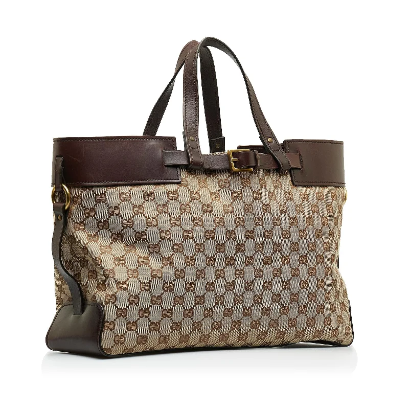 Women Gucci crossbody bags with a printed floral patternGucci GG Canvas Tote Bag (SHG-enbJFe)