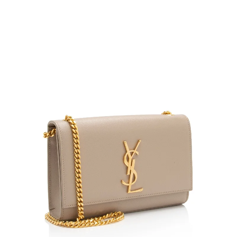 Saint Laurent Grain de Poudre Monogram Kate Small Shoulder Bag mA4MBT