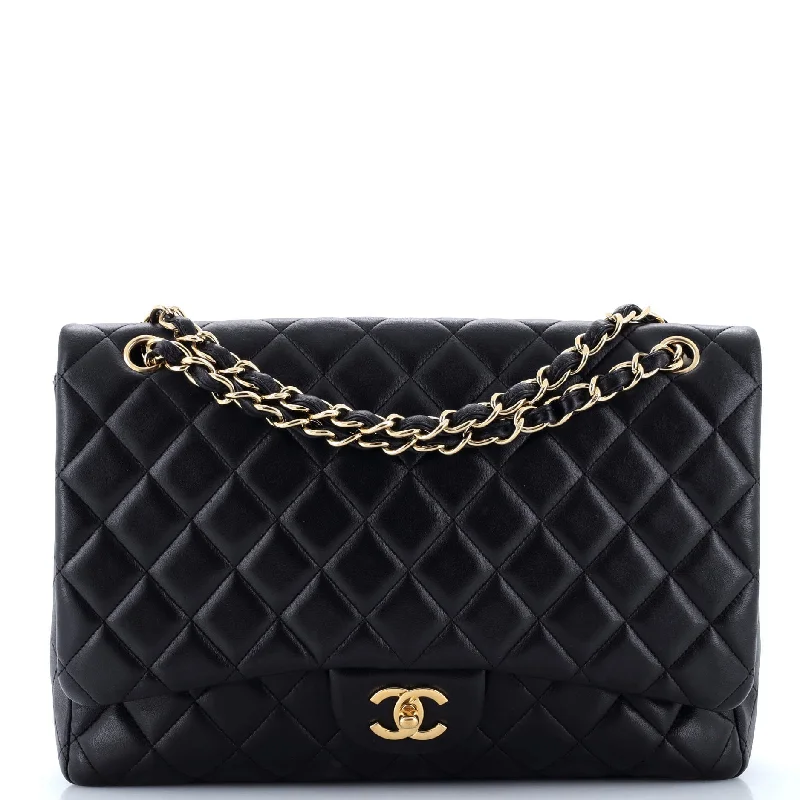 Classic Single Flap Bag Quilted Lambskin Maxi