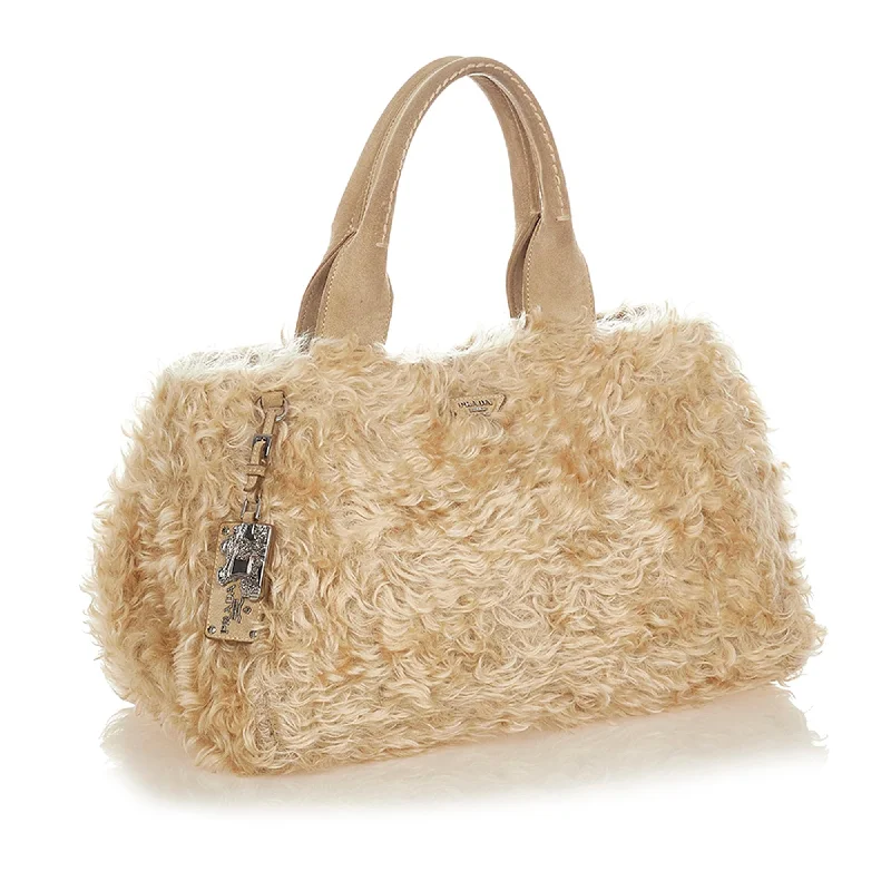 Prada Eco Kidassia Faux Fur Garden Handbag 25078