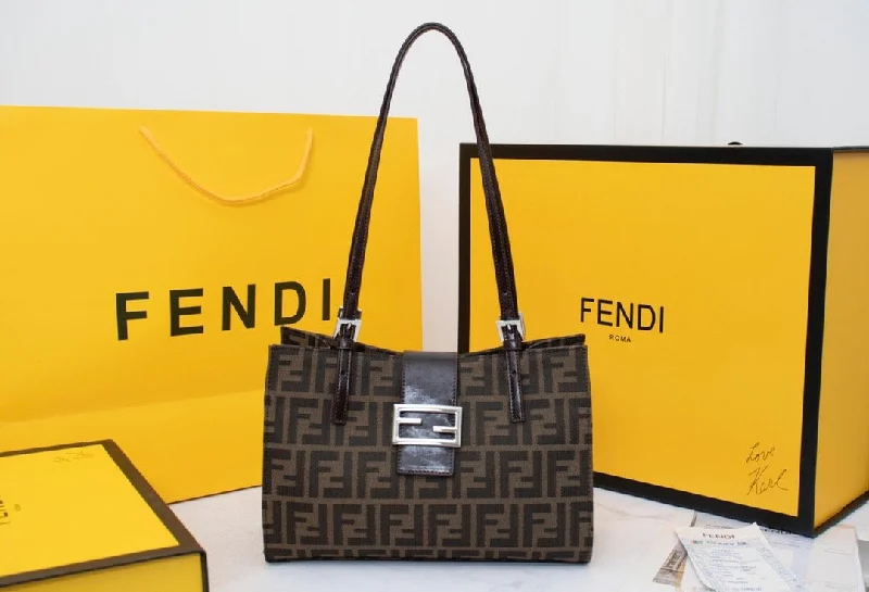 Ladies Fendi shoulder bags with a tassel - decorated zipper for added charm and styleLuxury  Bags Fendi 022