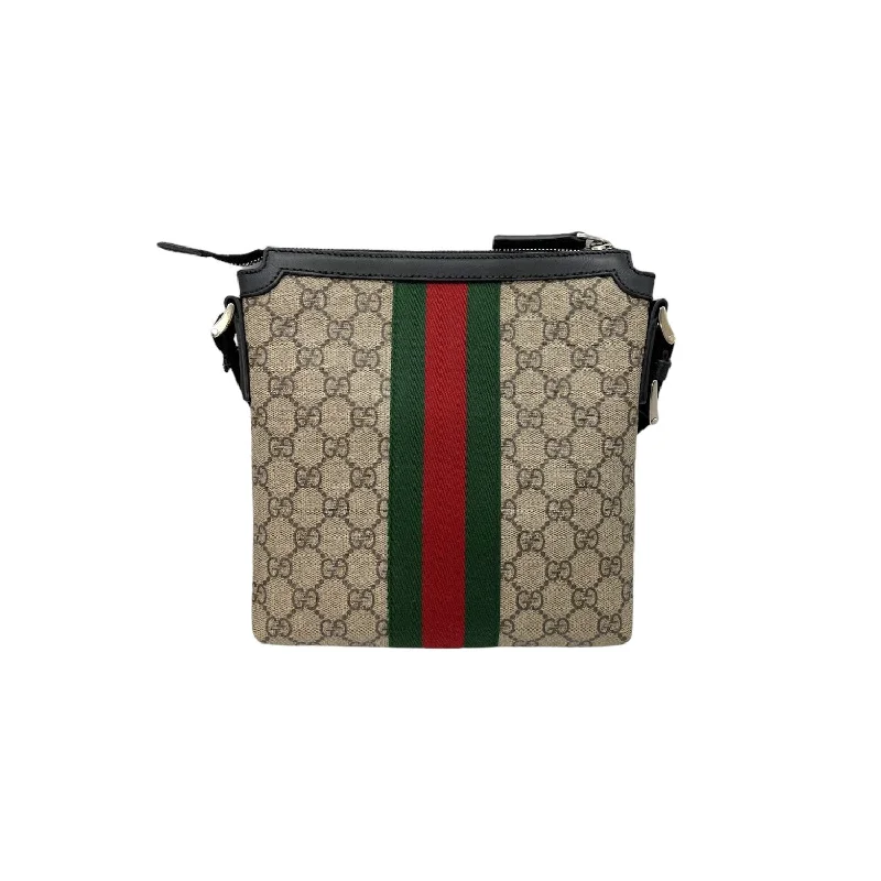 Gucci handbags for women with a metal - framed claspGucci GG Canvas Web Messenger Bag