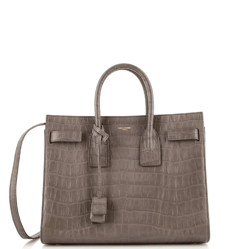 Sac de Jour NM Bag Crocodile Embossed Leather Small