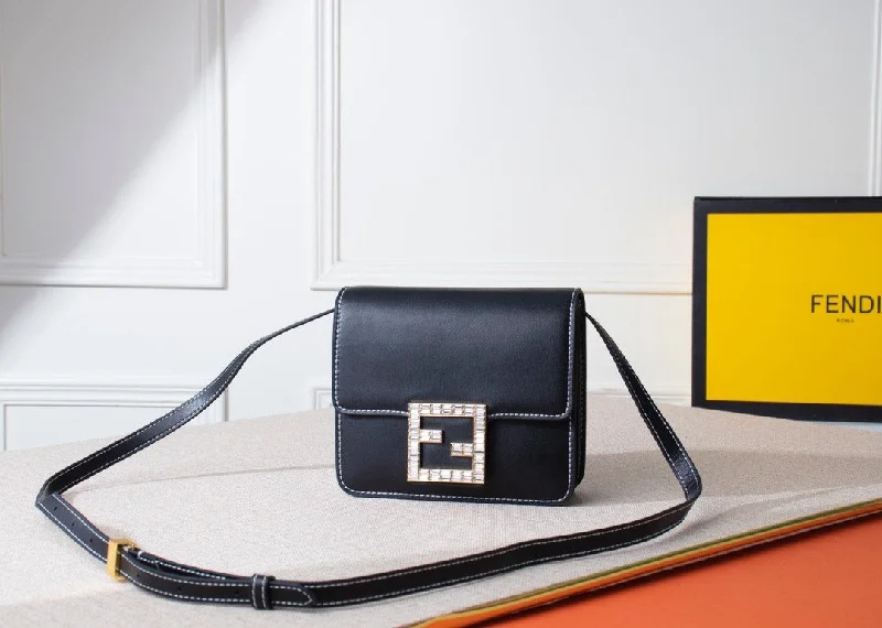 Ladies Fendi Baguette bags with a star - shaped charm for a playful and trendy touchLuxury  Bags Fendi 074