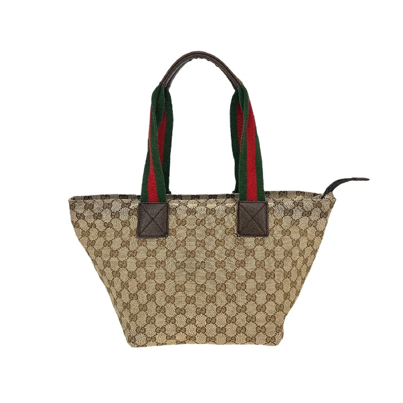 Gucci handbags for women with a metal - framed claspGucci GG Canvas Medium Web Tote