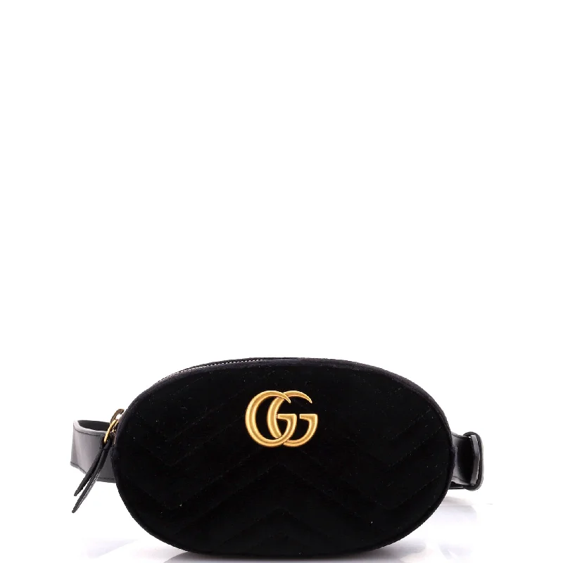 GG Marmont Belt Bag Matelasse Velvet