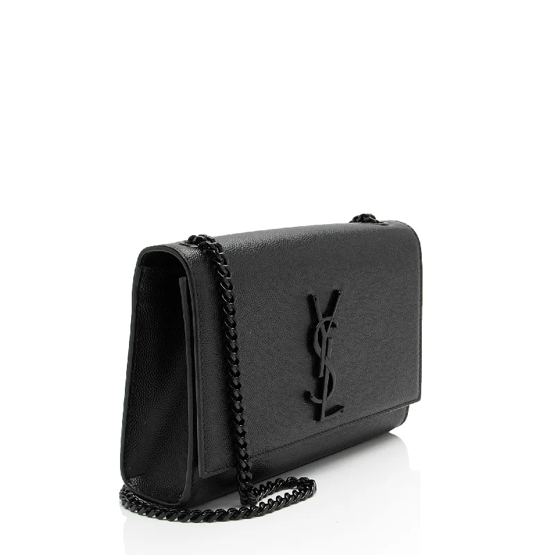 Saint Laurent Grain de Poudre Monogram Kate Small Shoulder Bag WfdeMk