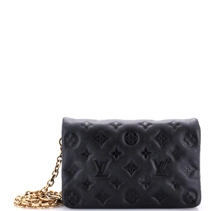 Coussin Pochette Monogram Embossed Lambskin