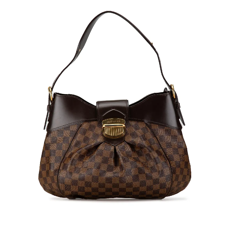 Brown Louis Vuitton Damier Ebene Sistina PM Shoulder Bag