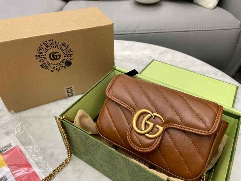 Women Gucci bags with a zip - around closure for securityWF - Gucci Bags - 11714