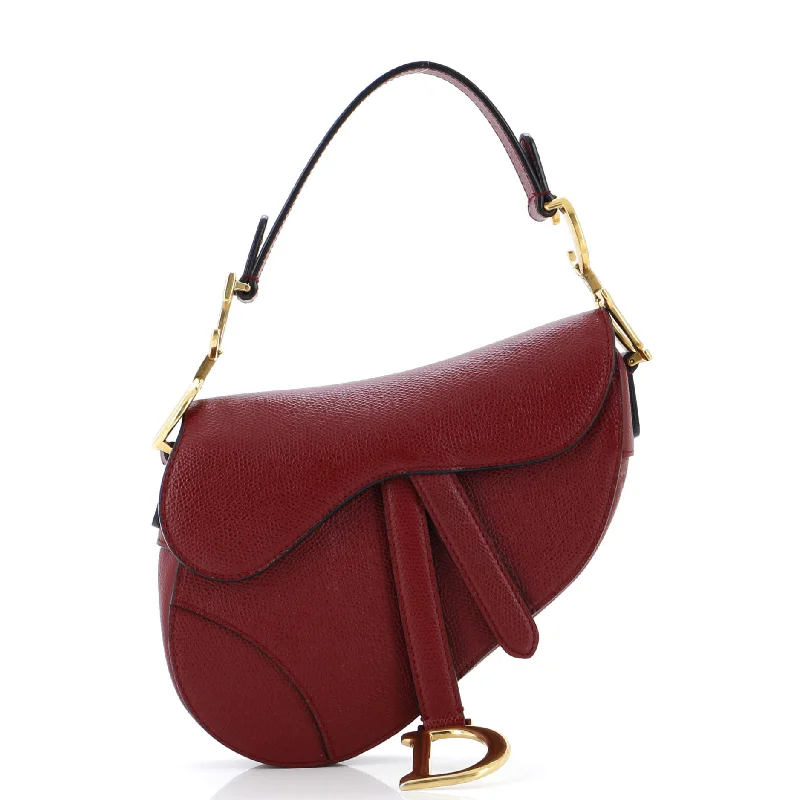 Saddle Handbag Leather Mini