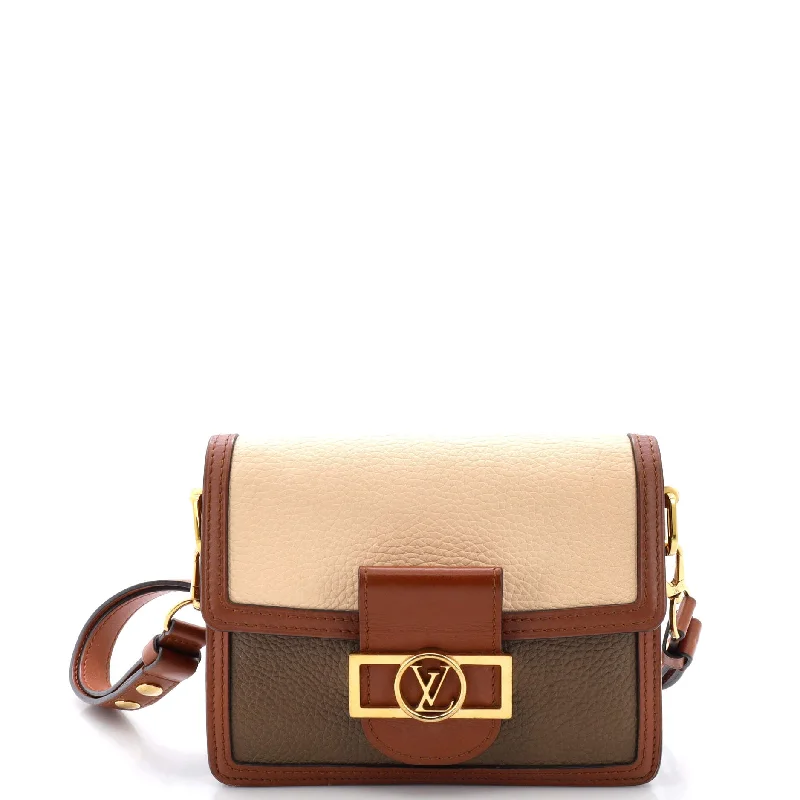 Dauphine Shoulder Bag Taurillon Leather Mini