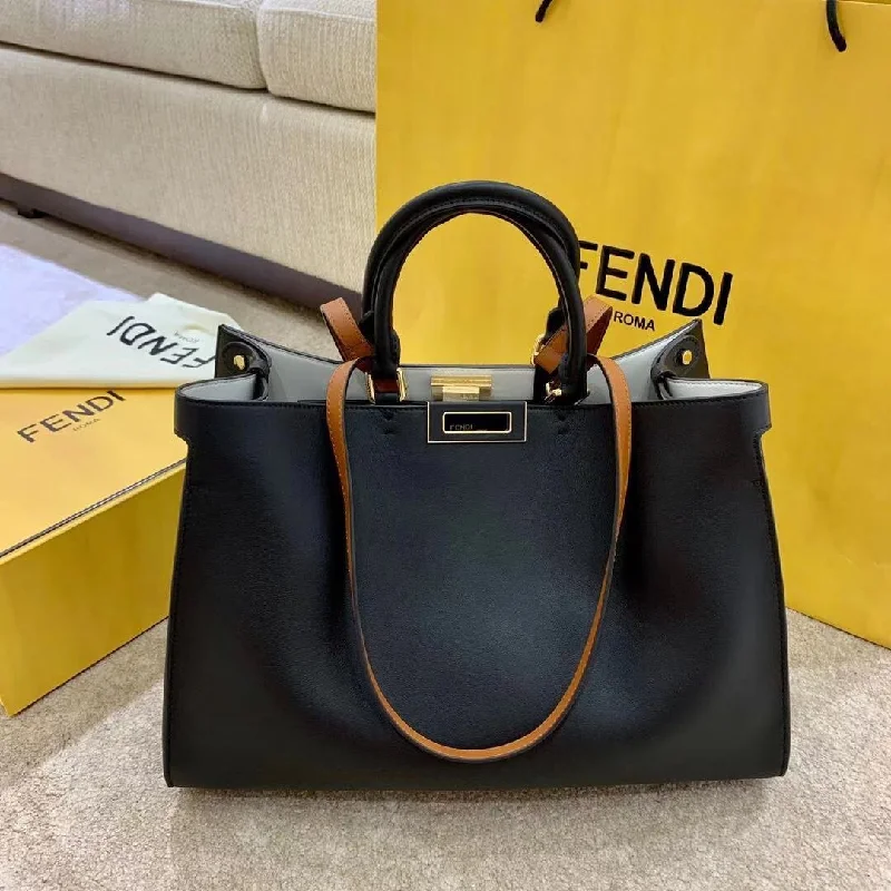 Ladies Fendi shoulder bags with a detachable phone stand for hands - free viewingLuxury  Bags Fendi 048