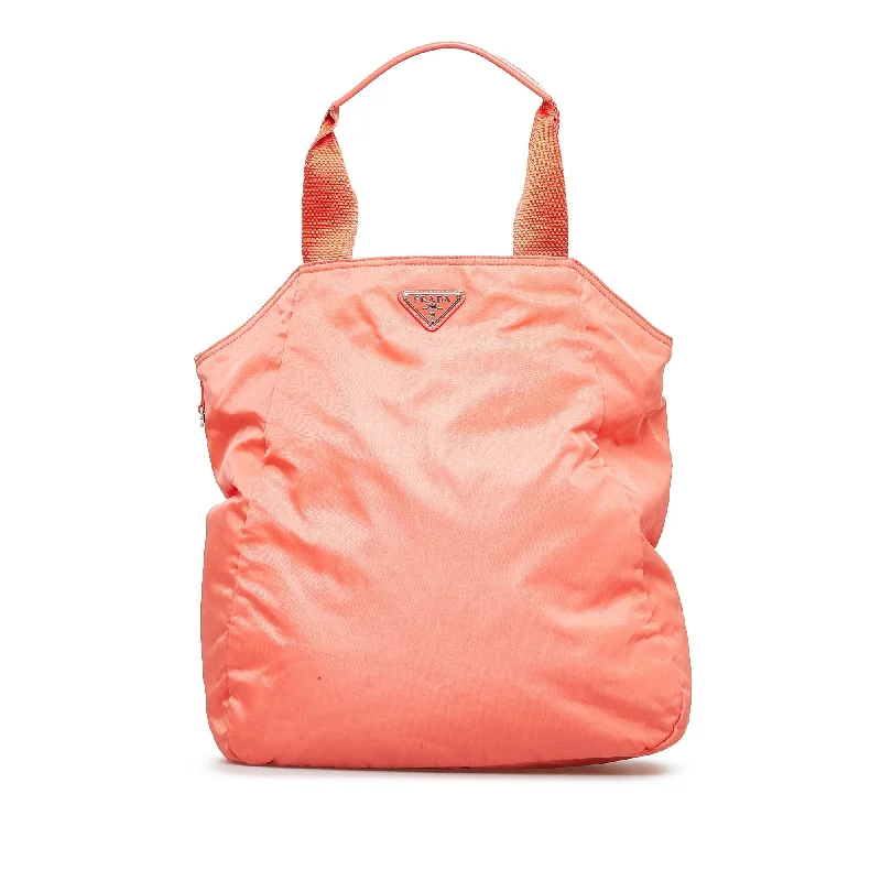 Prada Tessuto Tote Bag Pink Nylon