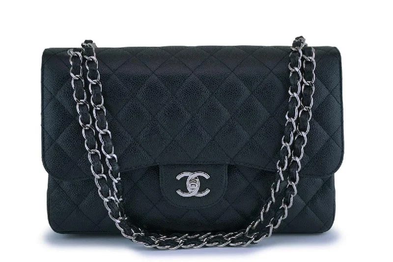 Chanel Small Crossbody Bag for TravelChanel Black Caviar Jumbo Classic Double Flap Bag SHW