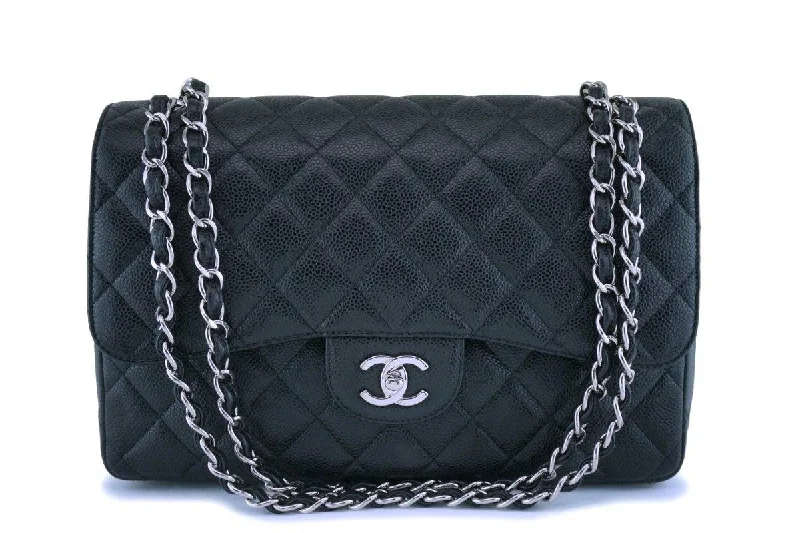 Chanel New Arrival Handbag with Gold HardwareChanel Black Caviar Jumbo Classic Double Flap Bag SHW