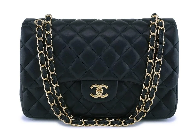 Chanel Limited Edition Handbag for CollectorsChanel Black Lambskin Jumbo Classic Double Flap Bag GHW