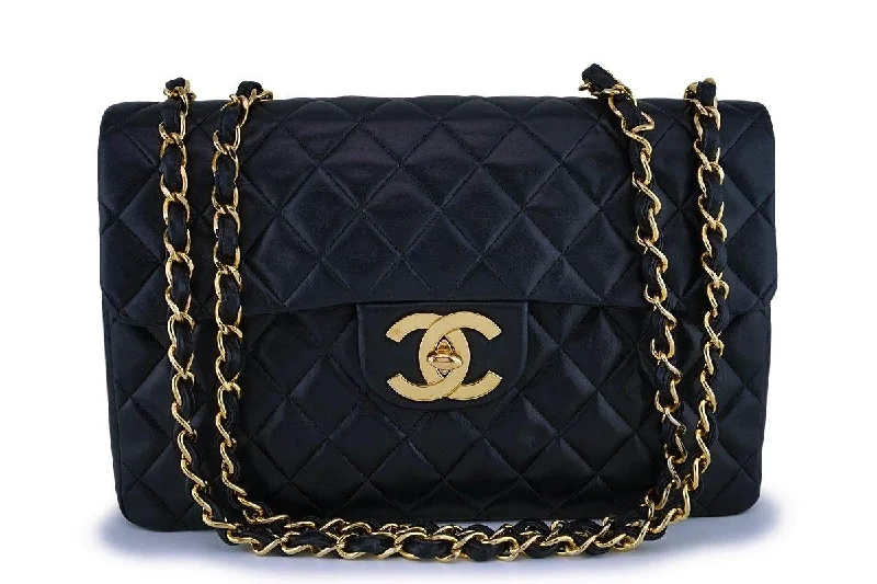 Chanel Small Crossbody Bag for TravelChanel Black Vintage Lambskin Maxi "Jumbo XL" Classic Flap Bag 24k GHW