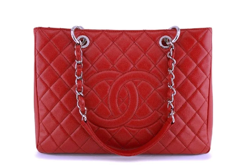 Chanel Small Crossbody Bag for TravelChanel Red Caviar Grand Shopper Tote GST Bag SHW