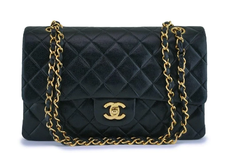 Chanel Small Crossbody Bag for TravelChanel Vintage Black Lambskin Medium Classic Double Flap Bag 24k GHW