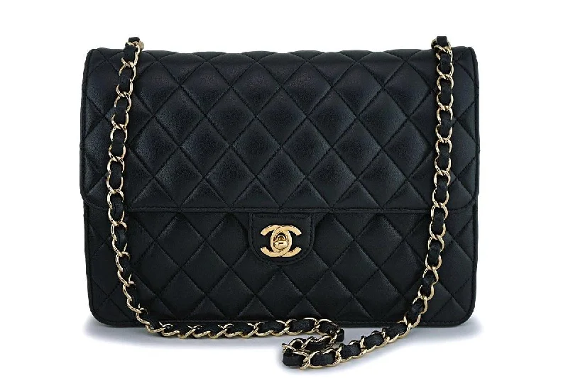 Chanel New Arrival Handbag with Gold HardwareChanel Vintage Black Lambskin Timeless Classic Clutch on Chain Flap Bag 24k GHW