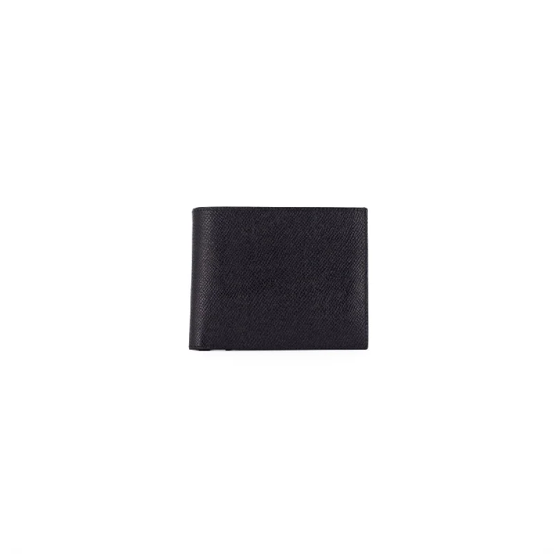 Hermes Portefeuille Citizen Twill Compact Wallet Black - D Stamp