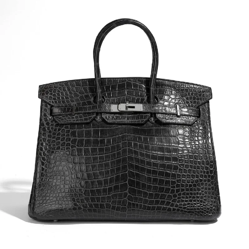 Birkin 35 Grey PHW