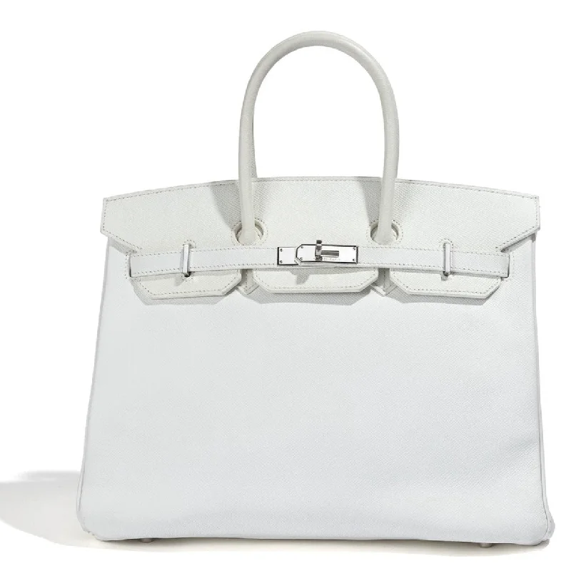 Birkin 35 White Epsom PHW