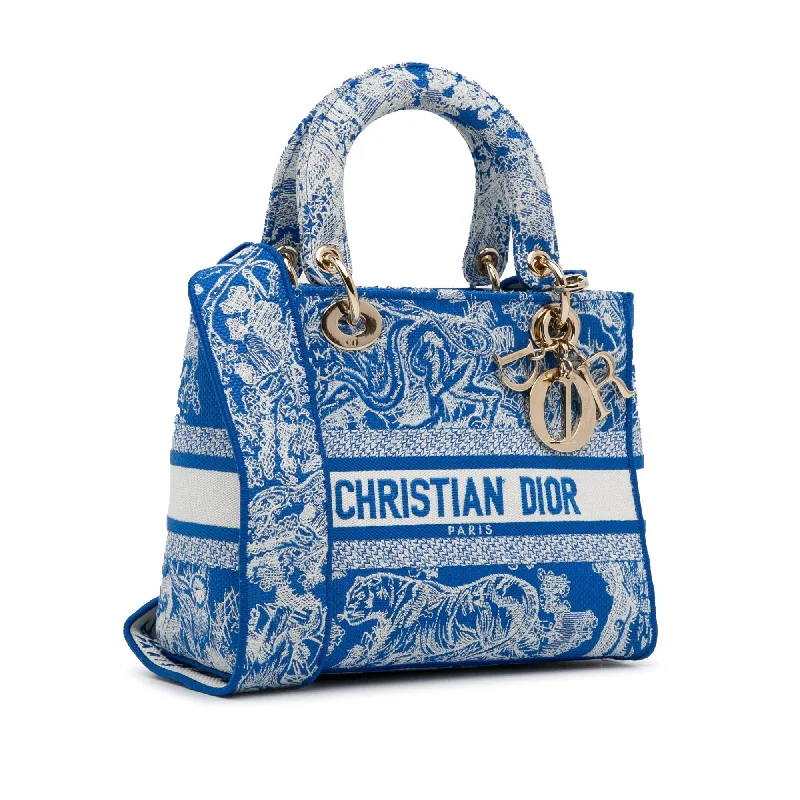 Christian Dior handbags with a removable shoulder strap for versatilityDior Medium Toile de Jouy Lady D-Lite (GJahSy)