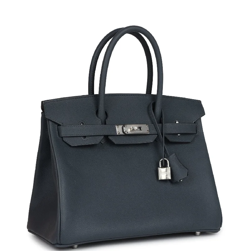 Hermes Birkin 30 Gris Misty Epsom Palladium Hardware