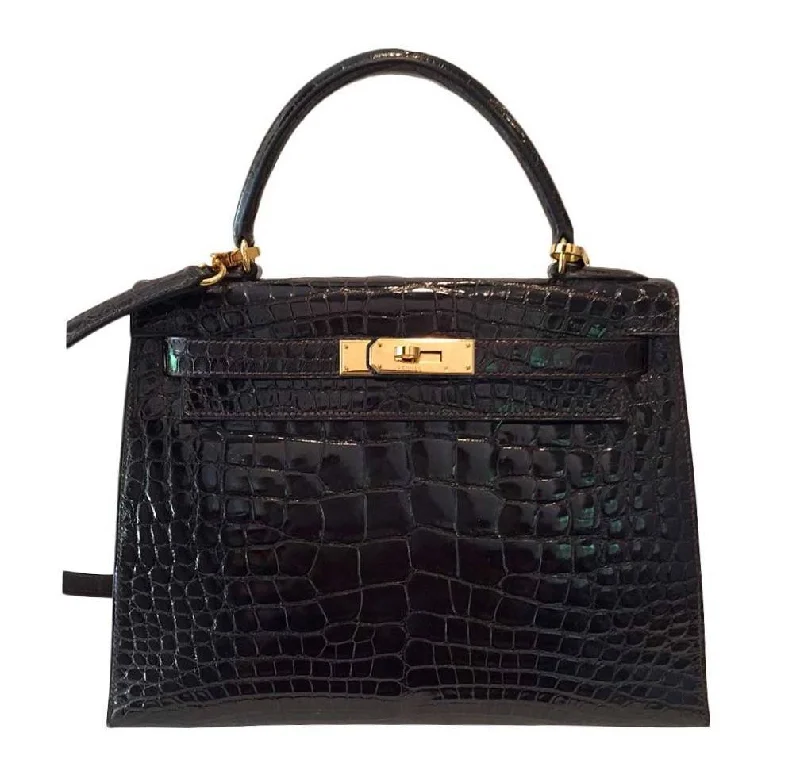 Hermès Kelly 28 Sellier Alligator Gold Hardware