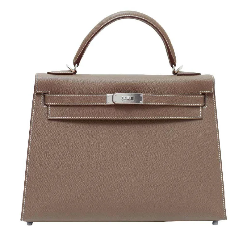 Hermès Kelly 32 Etoupe Sellier Bag