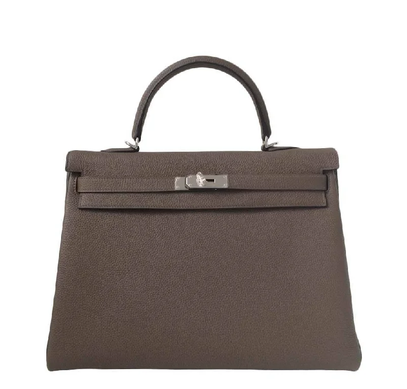 Hermès Kelly 35 Taupe Bag PHW