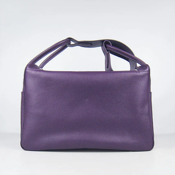 Hermes Lindy 34cm handbag 6208 purple Silver