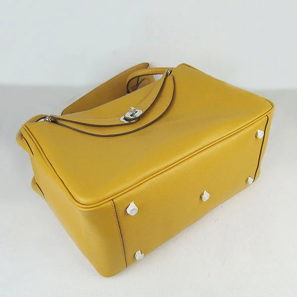 Hermes Lindy 34cm handbag 6208 yellow Silver