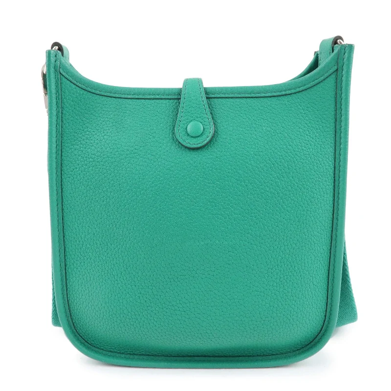 HERMES Taurillon Clemence Evelyne TPM Amazon Shoulder Bag Green