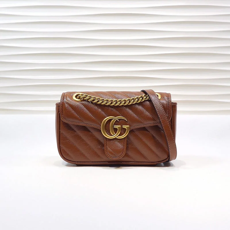 Gucci Marmont bags for women with a contrast - colored interiorGucci Bags